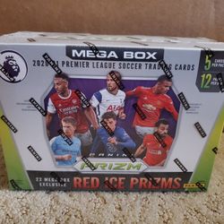 2020-21 Panini Prizm Premiere League Mega Box EPL Soccer Cards