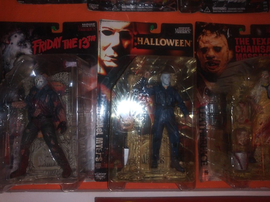 McFarlane Toys Movie Maniacs Horror Action Figures 3 Set