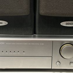 DENON D-200 PRECISION AUDIO COMPONENT COMPACT DISC STEREO SYSTEM  WITH SPEAKERS