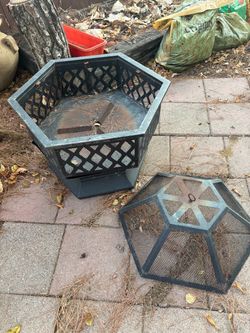 Medium size metal fire pit