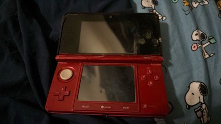 Nintendo 3DS Cosmo Red - Untested - No Charger - Sold As Is