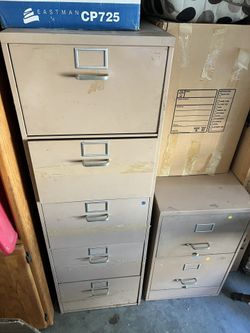 Vintage General Fireproofing Superfiler Legal File Cabinets