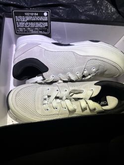 Chanel White and Black Sneakers