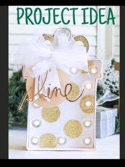 3Brand New in box "Christmas Gift Box" Marquee Light Kit