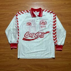 Vintage 90’s Umbro Coca Cola Club Deportivo Goalie Soccer Jersey  Size M 