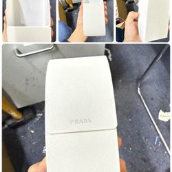 New Prada Sunglasses Case White Hard Case