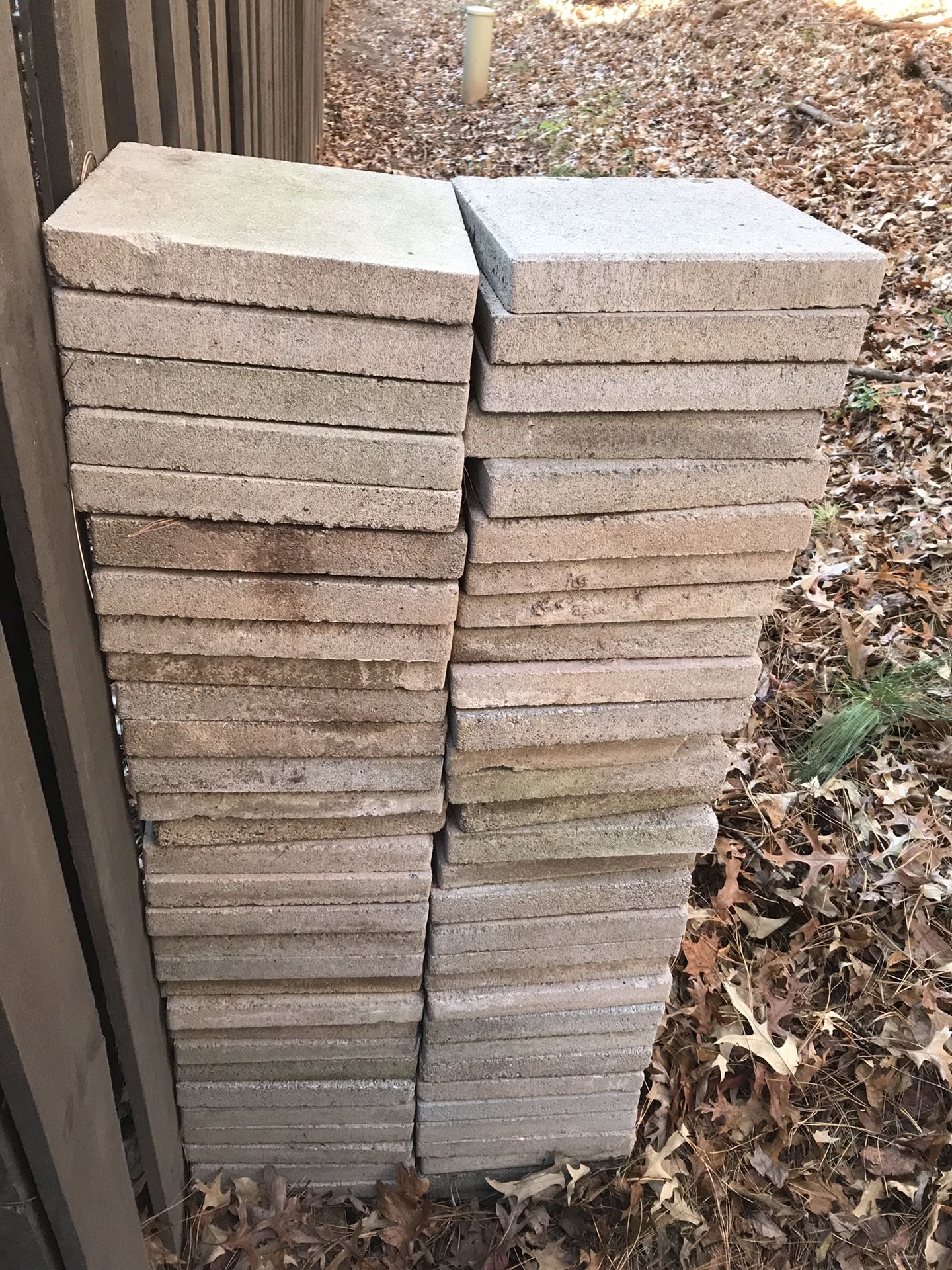 70- Free 12”x 12” concrete pavers