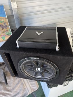 800w kicker 1100w amp works good