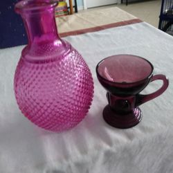 1 Vase and Unknown Glass