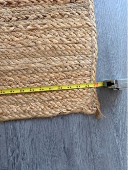 8’x5’ braided jute rug