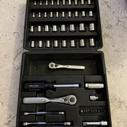 Craftsman 54 Pc SAE/Metric Socket Set w/ Case 3/8” & 1/4” Drive Ratchets USA 🇺🇸 Made