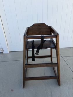 Vintage wooden high chair