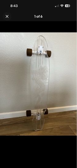 Clear longboard