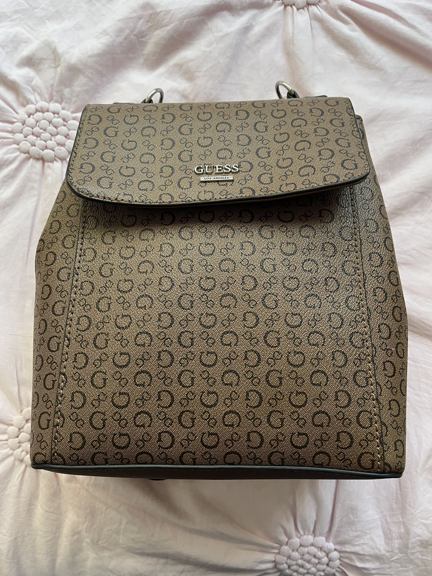 Brown And Black Guess Backpack