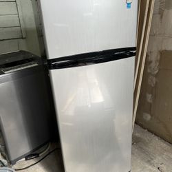 Mini Amana Stainless Steel Top-Freezer Refrigerator