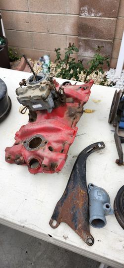 283 Chevy 2 Barrel Intake And Carb