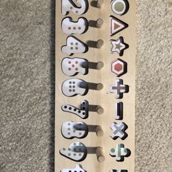 Wooden Number and Shape Puzzles 