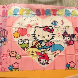 Hello Kitty Back Drop And Party Decor 