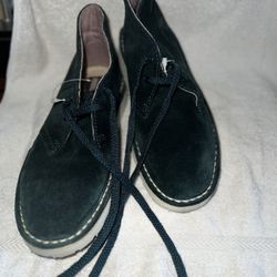 Clark’s Originals Women’s Size 6 Blue Suede Chukka Ankle Boots 15260 New