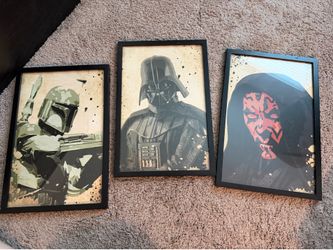 Star Wars Art - 3 Prints with Frame