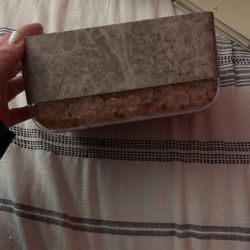 Salt rock marble alarm clock 