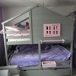 Twin Girls Bunk Bed