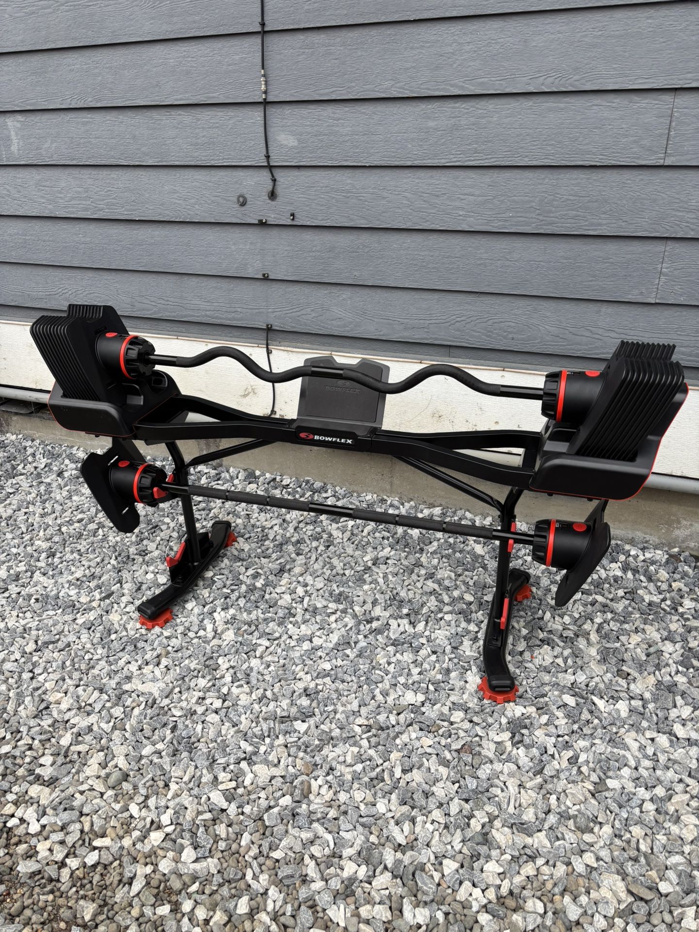 BowFlex SelectTech 2080 Adjustable Barbell with Curl Bar