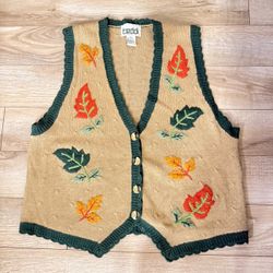 Vintage fall  Autumn vest