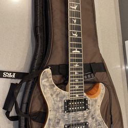 PRS SE Custom 24 Electric Guitar - Quilt Charcoal, with Exclusive Bag 