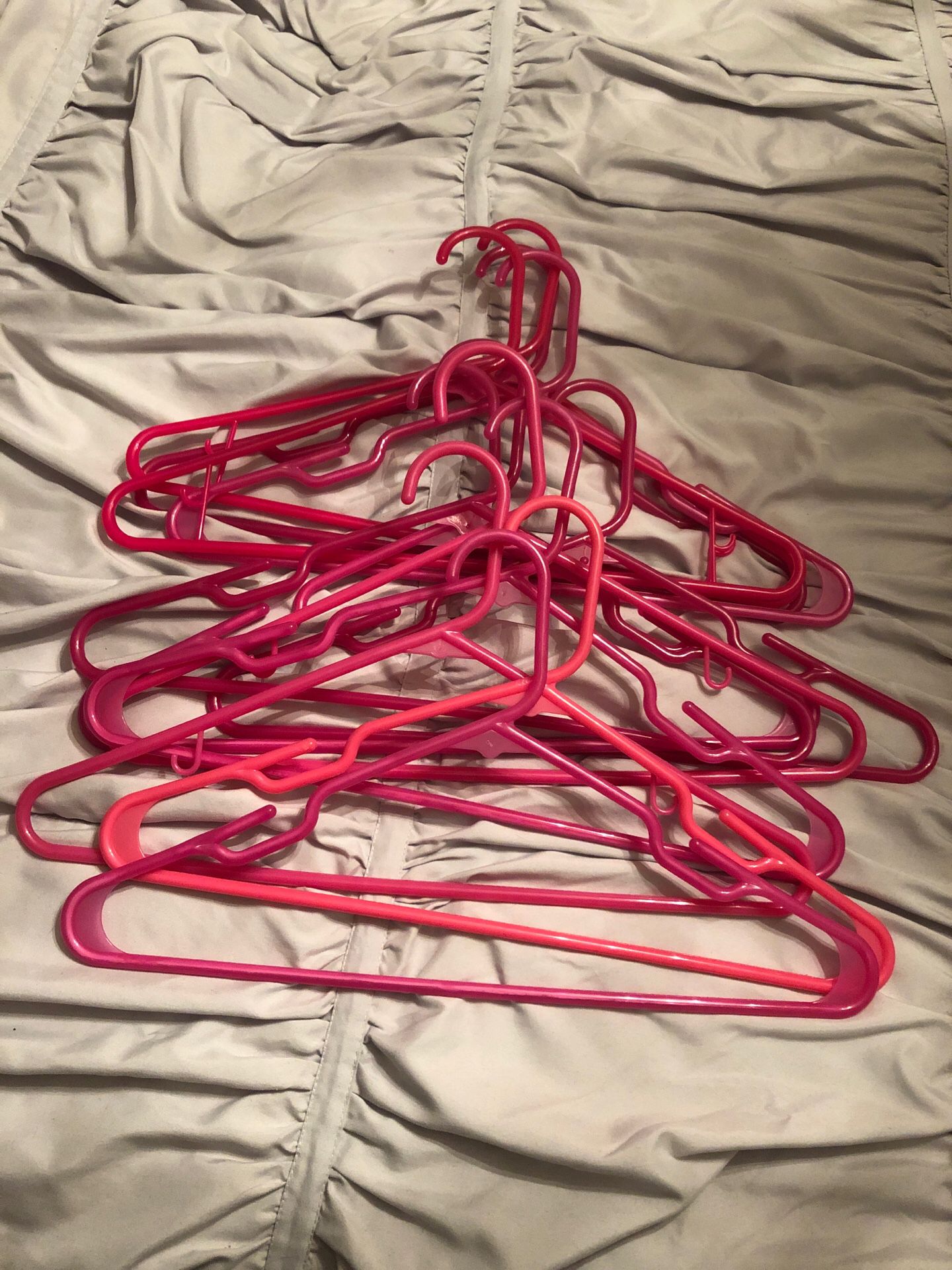 12 pink hangers