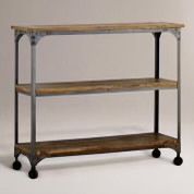 Aiden 3-Shelf Industrial Console World Market - RARE