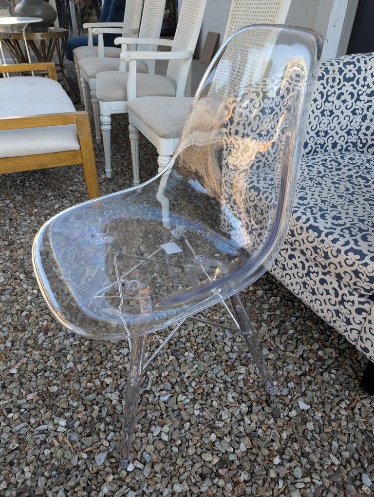 Clear Plastic Desk Chair