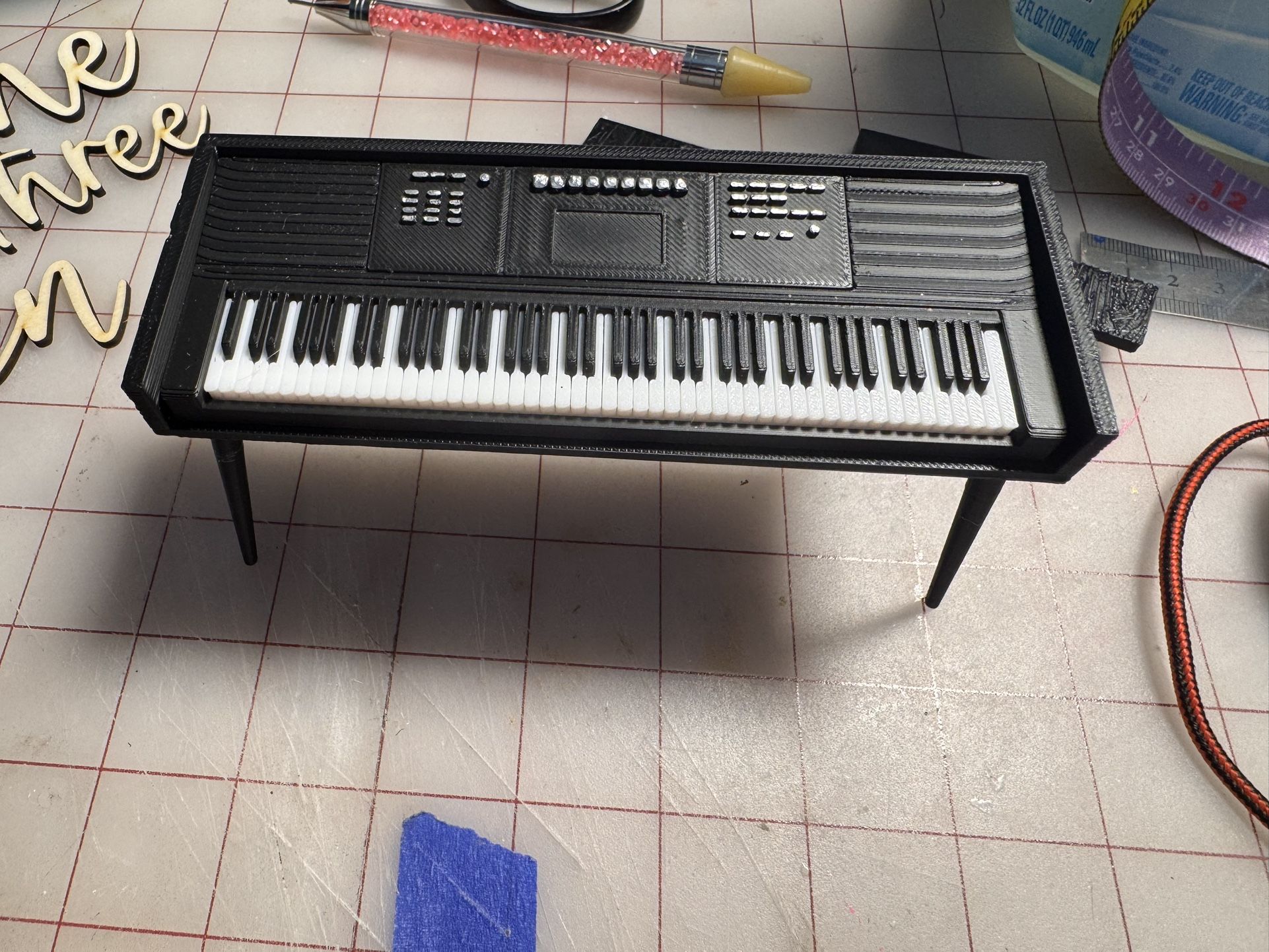 1:12 Dollhouse Keyboard