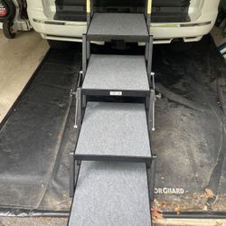 Foldable pet loader steps For Vehicle 