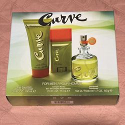Men’s Curve Cologne Fragrance Set Gift Set $20 New