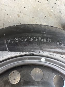 Spare tire and a jack