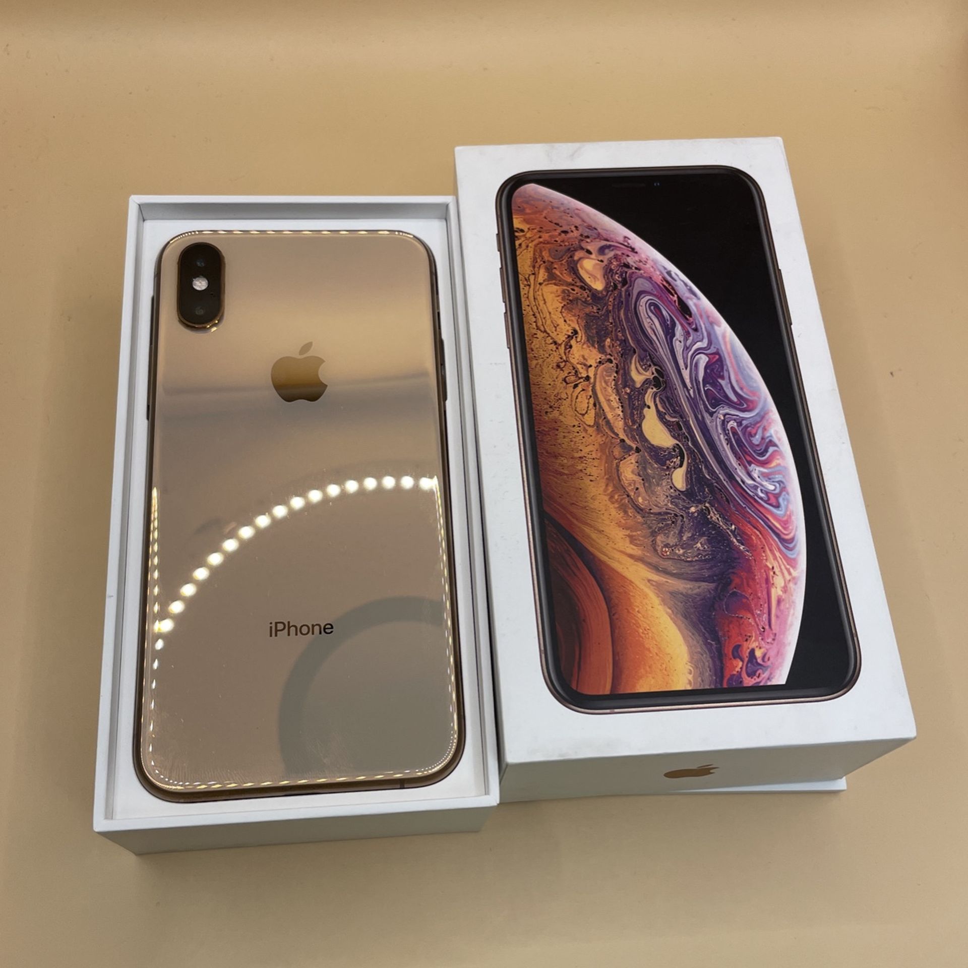 iPhone XS 64GB Gold Unlocked Any Carrier! Verizon T-mobile Metro Pcs AT&T Cricket Mexico 🇲🇽 Excellent Condition! Works Great!