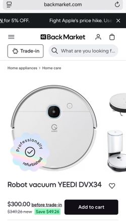 Robot Vacuum Cleaner Mop Roomba Shark Yeedi