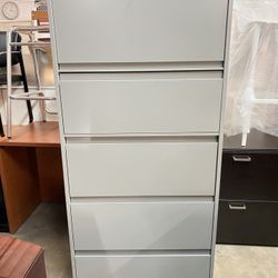 Steelcase 5 high lateral file cabinet 