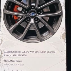OEM 2018-2021 Subaru WRX 18” Aluminum Wheels Rims Of 4