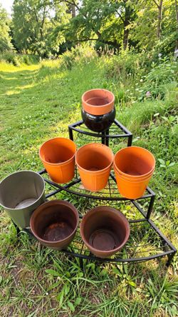 Planters and planters stand