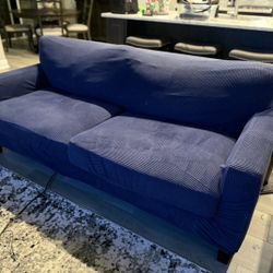 Haverty’s 79” sofa and 2 matching swivel chairs