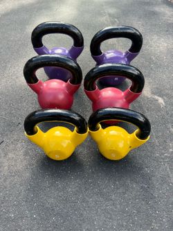 5-15lb kettlebell set pairs