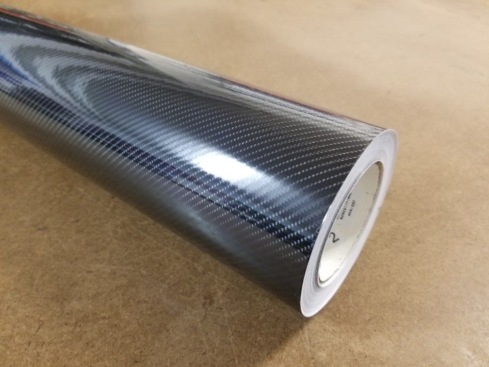Gloss 6D Carbon Fiber Cast Vinyl Wrap Roll Car Automotive