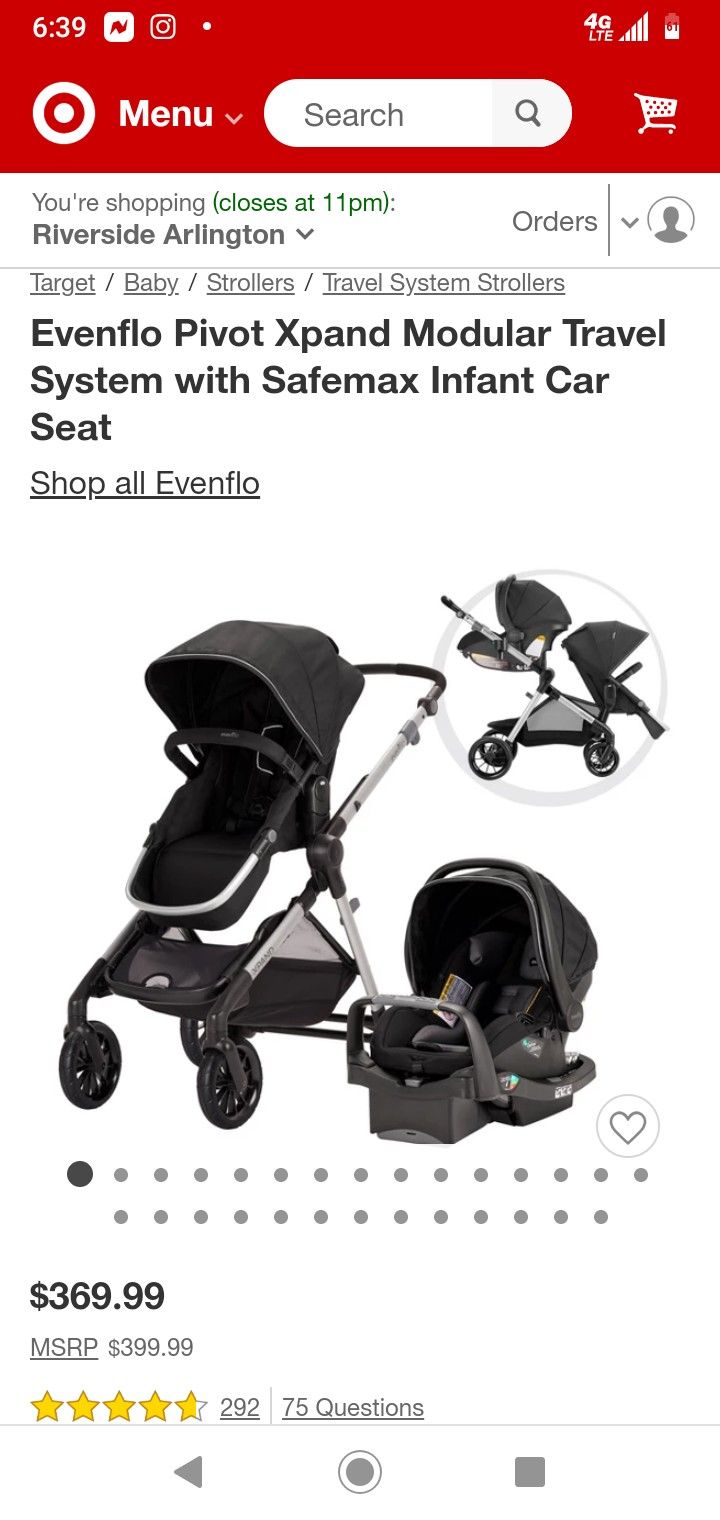 Evenflo Double Stroller