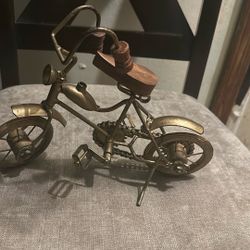 Vintage Metal Cycle Showpiece