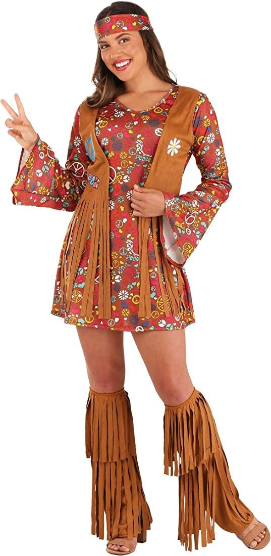 Hippy Halloween Costume Womens XL