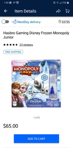 Frozen Monopoly Junior