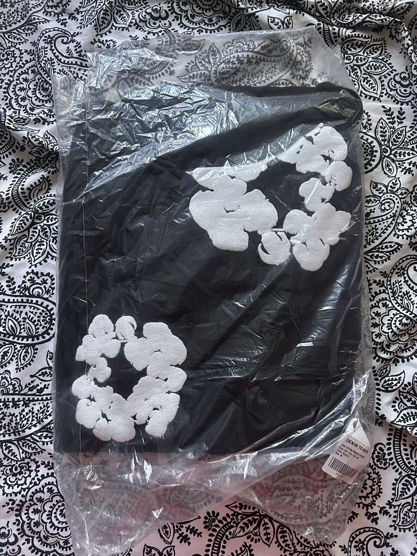 Brand New Denim Tears Black and White Hoodie