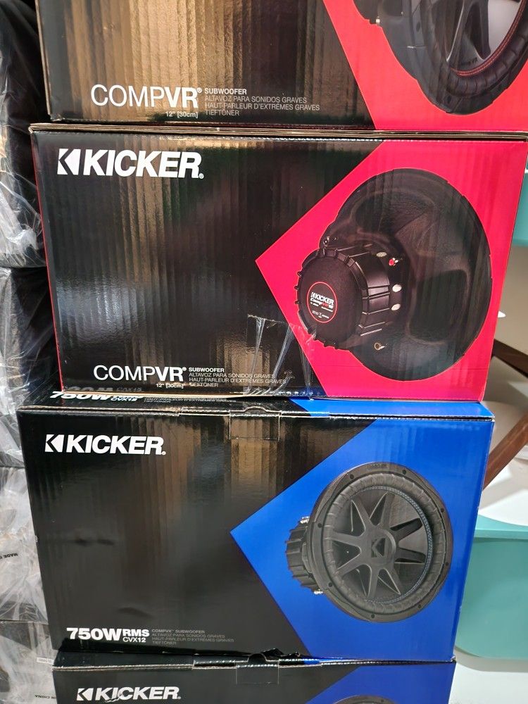 New Kickers Cvx 12 Dual Ohm Are 160 Each And Cvr Are